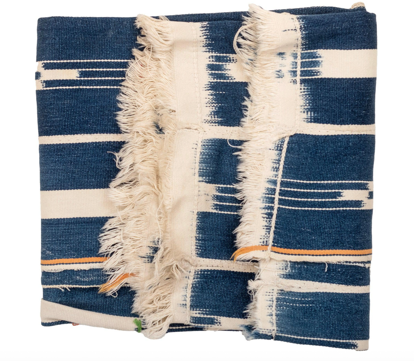 Vintage Bondoukou Indigo Cloth: West African Cotton Textile